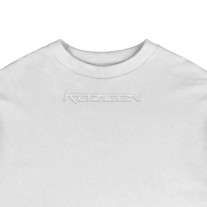 "EMBROIDERED LOGO" WHITE TEE