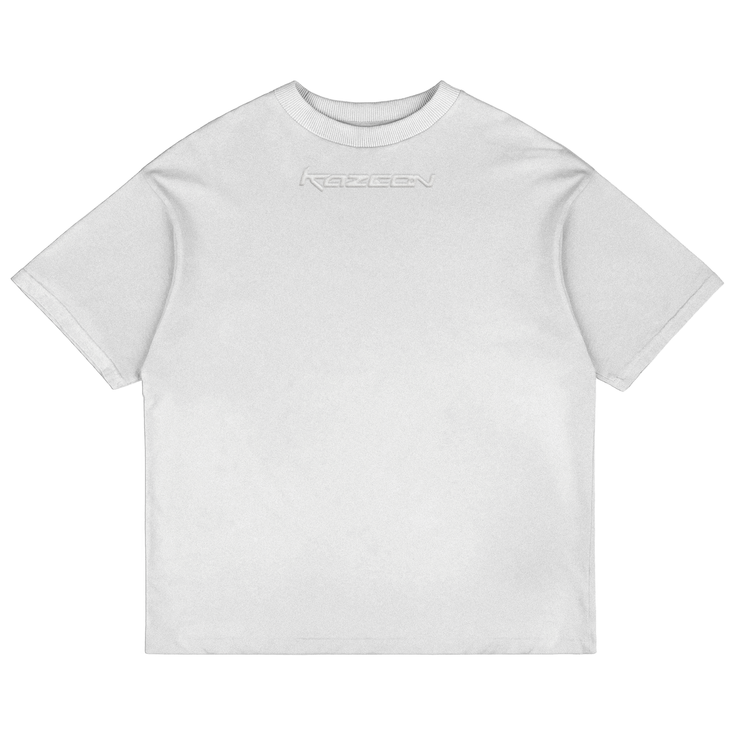 "EMBROIDERED LOGO" WHITE TEE